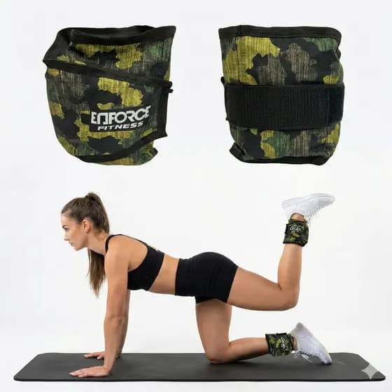 Par Caneleira Peso 3kg Treinar pernas Treinar em Casa Tornozeleira Camuflada Militar