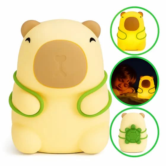 Abajur Capivara Luminária Noturna Led Lâmpada