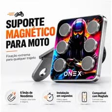 Suporte Celular Magnético P/moto 6 Imãs Extra Forte