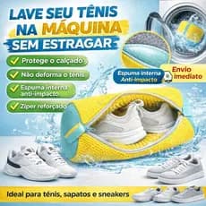 Kit Saco de Lavar Tenis Calçados Calçados Kits 2/3 e 6 Unidades Protetor Macio para Tênis e Sapatos na Máquina de
