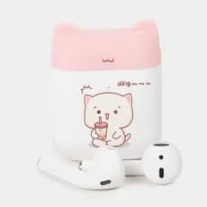 Fone de Ouvido Bluetooth Sibyl TM-13 Gatinho Rosa