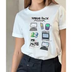 Camista Millenium Anos 2000 Unissex 100% Algodão