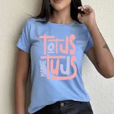 Camiseta Católica Mariae TotusTuuS. 100% Algodão Premium