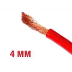 Cabo de Energia Som Automotivo 4mm 100% Cobre
