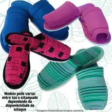Pantufa de Quarto Feminina e Masculina Estampadas