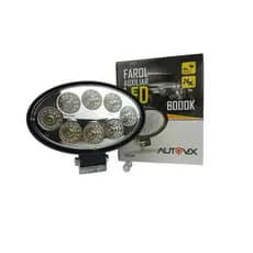 Farol de Milha Auxiliar Universal 6000k 24W Bivolt Off-Road Oval