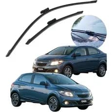 Par Palheta Chuva Chevrolet Prisma Onix 2013 á 2018 Especifica 14 e 24 Polegadas