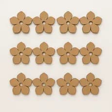 Kit Flores MDF Cru para Artesanato – Enfeites, Painéis, Toppers e Lembranças