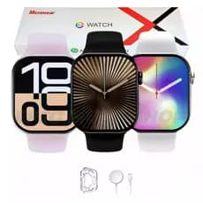 New Smartwatch Microwear W10 Pro Série 10 2ª Geração 2GB Tela AMOLED 46mm Inteligente com ChatGPT Av