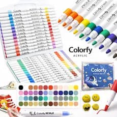 Canetinha Caneta 36 Cores Marcador Tinta Acrílica Permanente A Prova de Agua, Pintar Tecido, Tênis, Quadro
