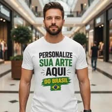 Camisa Estampada Camiseta Personalizada Copa Brasil Envie Sua Arte