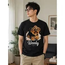 Camiseta Pet Personalizada Fotos Estampada Camisa Dog Arte