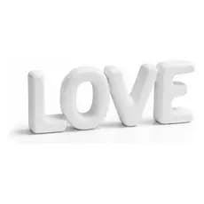 Enfeite Love Decorativo Minimalista Luxo Moderno Em PLA 3D Mesa Sala Quarto Escritório Decoração