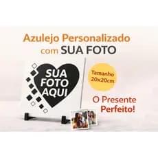 Azulejo Personalizado com Foto | Presente Criativo para Casal, Namorados e Família