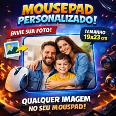 Mouse Pad Personalizado 19x23cm para Empresas e Uso Pessoal