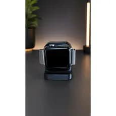 Suporte para Apple Watch Stand Carregador Mesa Preto Impressão 3D