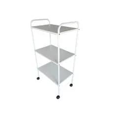 Carrinho Mesa Auxiliar 3 Prateleiras MDF