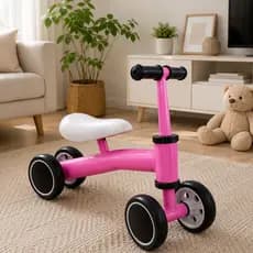 Bicicleta de Equilíbrio Infantil Sem Pedal Rosa ou Azul Bebê 12 meses Brinquedo Infantil