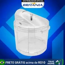 JARRA COM TAMPA COMPLETA ORIGINAL MINI PROCESSADOR BRITÂNIA MINI 2P