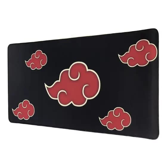 Mouse Pad Gamer Grande De Tecido Akatsuki Naruto 70x35 Cm Mousepad Grande Exbom Mp-7035c