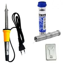 Ferro de Solda 30W Profissional 110V – Artesanato, Eletrônica e Reparos +Estanho para solda