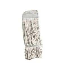 Refil Úmido Mop Esfregão Algodão 330g Com Cinta Ponta Loop cor Branco