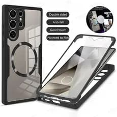 Capa Transparente Completa À Prova De Choque Para Samsung Galaxy S26 S25 S24 S23 S22 Ultra Plus FE De Proteção Total