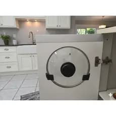 Kit 3 Suportes para Tampa de Panela Organizador de Cozinha Porta Tampas Resistente para Cozinha Armário