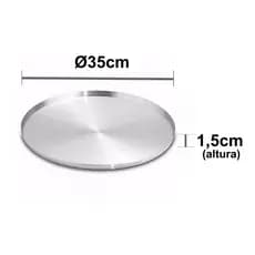 Forma Para Pizza Em Alumínio 35cm