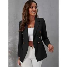 Blazer Feminino Plus Size Alfaiataria Rosa Elegante Casual Moda Blogueira