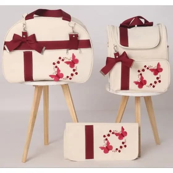 kit bolsa maternidade luxo para menina
