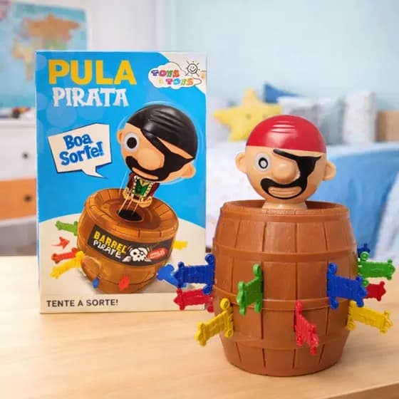 Pula Pirata Jogo Infantil Brinquedo Família Diversão Divertido Disputa Competição Dinâmico Criança