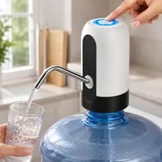 Bomba Elétrica de Galão Universal Recarregável Carregamento USB  para Garrafas de Água Acampamento
