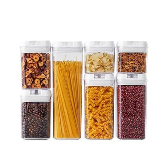 Kit de Potes Porta Mantimentos Pote Hermético Conjunto de Pote Com Tampa Hermética Guardar Alimentos