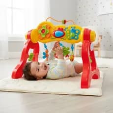 Centro Atividades Play Gym Infantil 3 em 1 Som Mesinha Atividade Volante Interativa Bebê Sensorial