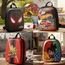 Mochila Infantil Costas 3D Premium Tamanho P Homem Aranha Hot Wheels Harry Potter Turbo Max Ray