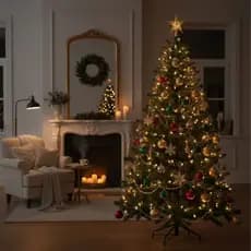 Árvore De Natal Pinheiro 2,4 metros 1400 Galhos Tradicional Premium Diversos Tamanhos e Modelos
