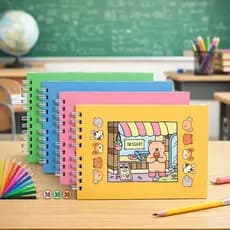 Livro Infantil Colorir 50 Folhas Atividades Criativas Arte Pintura Papel Caderno Livrinh