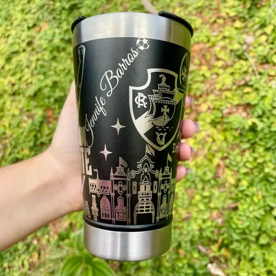 Copo Térmico   Personalização em 360 Graus VASCO 473 ML Personalizado Time