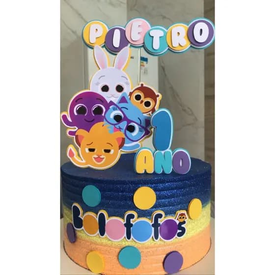 Topo Topper De Bolo Personalizado 3D TEMAS DIVERSOS
