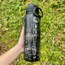Garrafa Térmica BTS 800 ML Inox Personalizada com Gravação a Laser