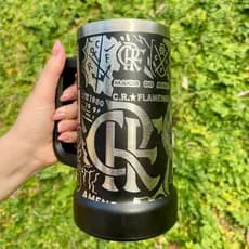 Caneca de Chopp FL em Aço Inox 710ml – Térmica com Arte 360º Gravada