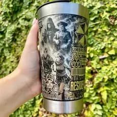 Copo Térmico RESIDENT EVIL 473ml Premium – Personalização 360° a Laser