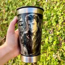 Copo Térmico ELVIS PRESLEY 473ml Personalizado | Arte 360° Exclusiva