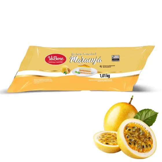 Recheio forneável de maracujá bag 1,05kg Vabene