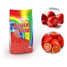 AÇUCAR CRISTAL VERMELHO 500GM - ARCOLOR