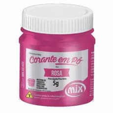 Corante Alimentico Em Pó Rosa 5g Mix