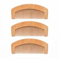 Kit 3 Pentes de Madeira Natural Profissional Antifrizz - Para quem leva o Grooming a sério.