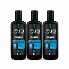 Kit 3 Shampoo Fox For Men Icefresh 240ml | Extrato de Quinoa | Anticaspa + Fortalecimento