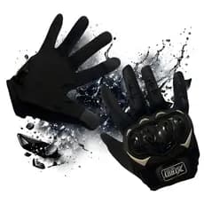 Luva Masculina XTroy Blackout XL forro interno com Touch Celular para Motociclista Moto Motoqueiro Motocross Kart Trilha